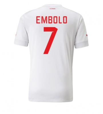 Szwajcaria Breel Embolo #7 Koszulka Wyjazdowych MŚ 2022 Krótki Rękaw